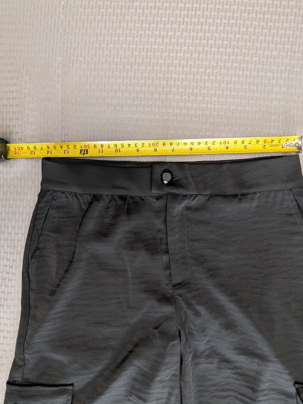 G By Giuliana Black Label Women's Black Straight Leg Cargo Trousers Size 2 New - Picture 6 of 14